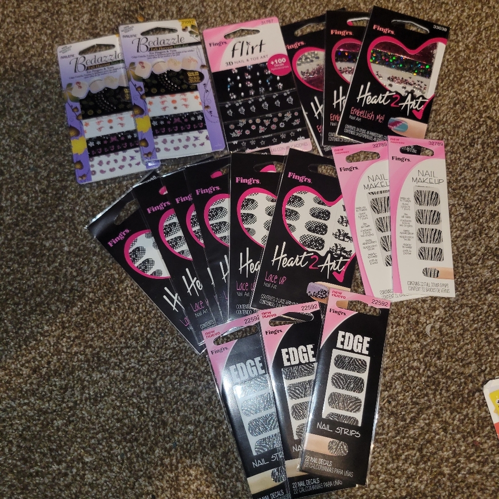 Heart 2 Art Nail Strips And Accessories Set #8